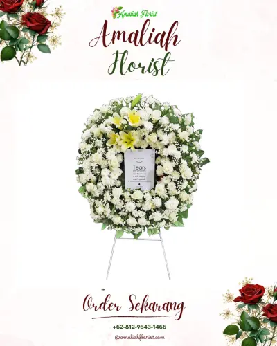 Krans Bunga Duka Cita di Cibening